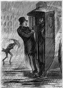 ¡Completo! Caricatura de Honore Daumier (1808-1879). Grabado en "Le Monde Illustré" n°271 del 21 de junio de 1862 de Honoré Daumier