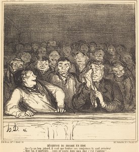 Decadencia del drama en 1866 de Honoré Daumier