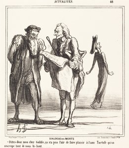 Diálogo de los muertos de Honoré Daumier