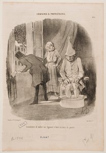 Desventaja de poner en alquiler la vivienda en enero de Honoré Daumier