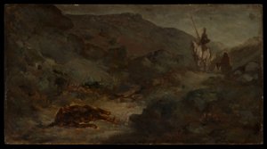 Don Quijote y la mula muerta de Honoré Daumier