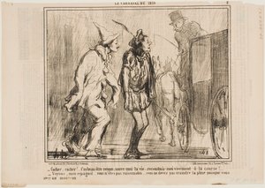 Cochero, cochero, no puedes rechazarme de Honoré Daumier