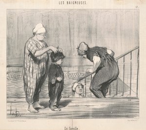 En familia de Honoré Daumier