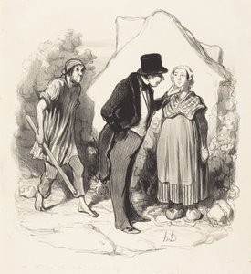 ¿Sería celoso su marido...? de Honoré Daumier