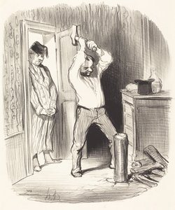 ¿Le está permitido a Dios... partir leña... de Honoré Daumier
