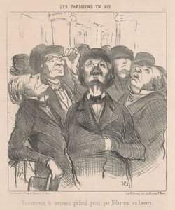 Examinando el nuevo techo... de Honoré Daumier