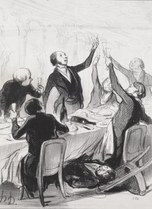 Un brindis número 43... a la Sociedad de la Templanza de Honoré Daumier