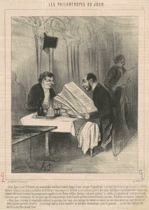 Ayer en la calle Saint-Honoré ... un anciano de Honoré Daumier