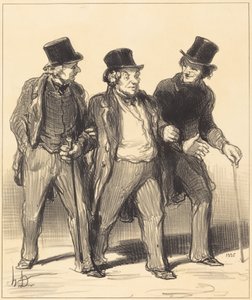 Me parece que veo... un... perro... sin bozal!... de Honoré Daumier