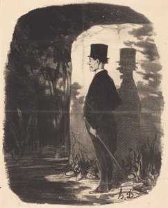 No hay nada que decir, tengo que atravesar este... bosque... de Honoré Daumier