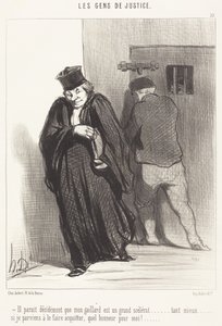 Parece... que mi muchacho es un gran canalla... de Honoré Daumier