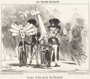 Invasión de París por los bajo-normandos de Honoré Daumier