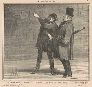 ¿Ves el cometa?... Allá arriba... de Honoré Daumier
