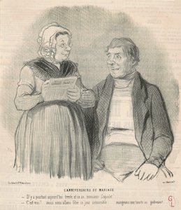 El aniversario de bodas de Honoré Daumier