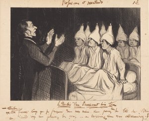 El dormitorio de un internado bien dirigido de Honoré Daumier
