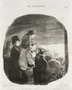 El espectáculo es algo bueno para el pueblo de París... de Honoré Daumier