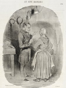 Los buenos burgueses (primera serie de estampas) de Honoré Daumier