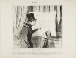 Los pañuelos geográficos de Honoré Daumier