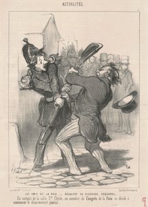 Los amigos de la paz... de Honoré Daumier