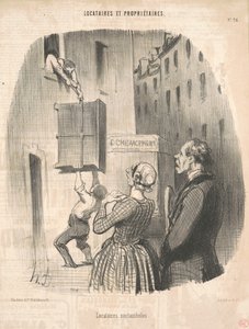 Inquilinos noctámbulos de Honoré Daumier