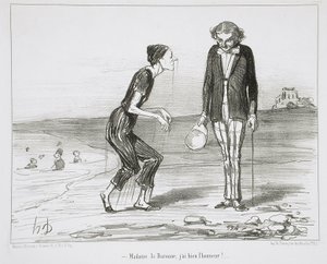 ¡Madame la Baronne, tengo el honor! de Honoré Daumier