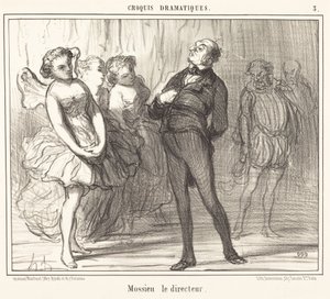 Mossieu el director de Honoré Daumier