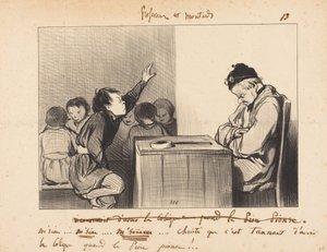 Señor... qué fastidio tener cólicos cuando... de Honoré Daumier