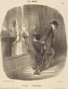 ¡Oh! Papá... ¡qué mujer tan hermosa! de Honoré Daumier