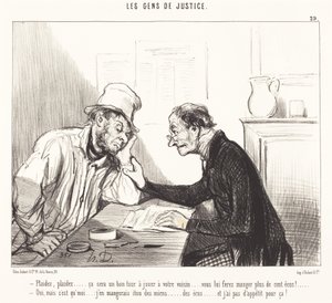 Pleitea... será una buena jugada... de Honoré Daumier