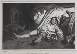 Rue Transnonain, 15 de abril de 1834 de Honoré Daumier