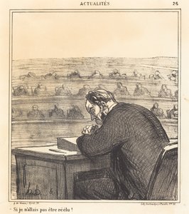¡Si no fuera a ser reelegido! de Honoré Daumier