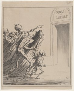 Los testigos - El consejo de guerra de Honoré Daumier