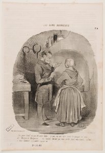 La yema de huevo no está suficientemente batida. de Honoré Daumier