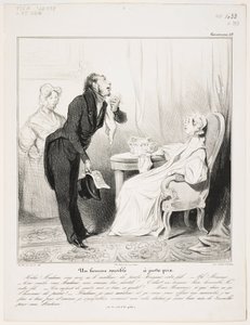 Un hombre sensible (Caricaturana 43) de Honoré Daumier