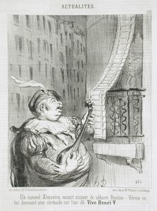 Un nuevo Almaviva... de Honoré Daumier