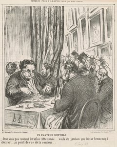 Un aficionado difícil de Honoré Daumier