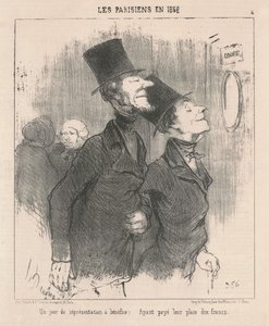 Un día de función benéfica de Honoré Daumier