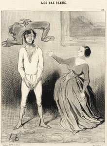 Una mujer como yo... ¿coser un botón?... de Honoré Daumier