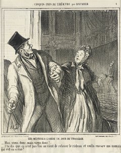 Un malentendido en el Odéon... de Honoré Daumier