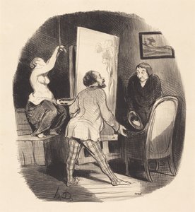 Una Posición Difícil de Honoré Daumier