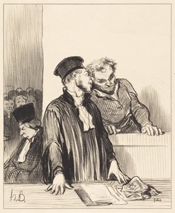 Ahí está la Fiscalía diciéndote cosas... desagradables... de Honoré Daumier