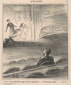 Usted cree tal vez que es un espectador... de Honoré Daumier