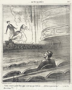 Creéis... que es un espectador... de Honoré Daumier