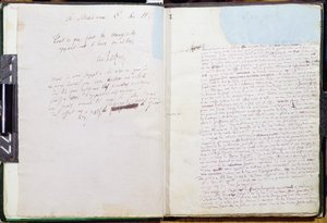Primera página y dedicatoria a Madame Hanska de 