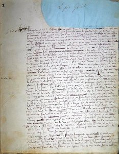 Primera página del manuscrito de 