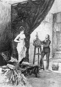 Ilustración de Georges Cain (1856-1919) para La prima Bette, novela de Honore de Balzac (1799-1850) de la colección en varios volúmenes titulada La comedia humana, publicada en 1900, París. de Honore de Balzac
