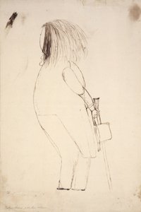 Autorretrato con sombrero y bastón