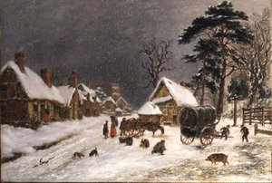 Escena de nieve de Hopkins Horsley Hobday Horsley