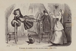 Ilustración para Un Bon Petit Diable (grabado) de Horace (after) Castelli