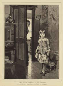 Mi primera sesión, un modelo tímido de Horace Henry Cauty